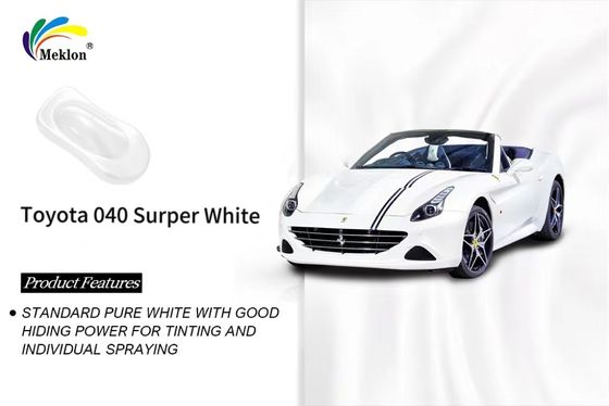 สีขาวสุดยอด สีรถยนต์ สีเรียบ ปราคติสําหรับ FAW Toyota 040
