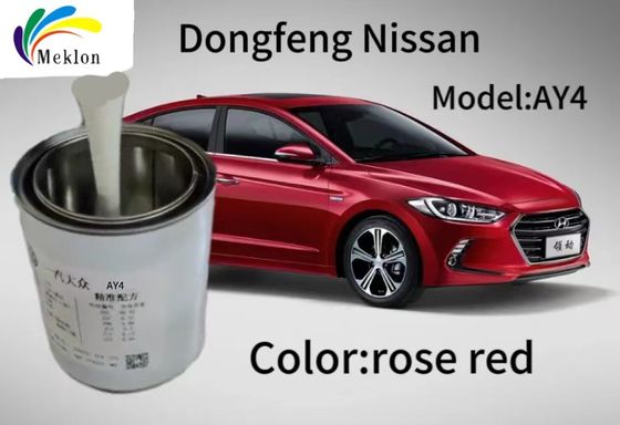 สีแดงสีชมพู สีรถยนต์ผสมพร้อม ทนทานต่อการสวมกัน กัน UV