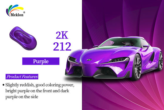 สีรถยนต์กันอากาศ ลายชั้นบน 2K สีม่วง สีน้ําเงิน