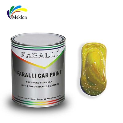1K Crystal Yellow Pearl Auto Paint: สีสดใสและกันอากาศสําหรับร่างรถ