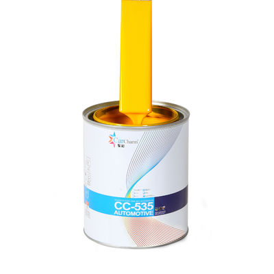 IS09001 รถยนต์ Base Coat สีเหลืองปานกลาง ทัชอัพ