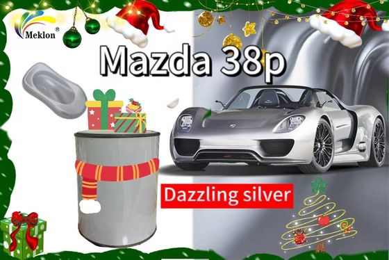 38P สีสีรถสีเงินสดใสที่มีผลที่ประกายแสง สําหรับการเคลือบรถยนต์ Mazda
