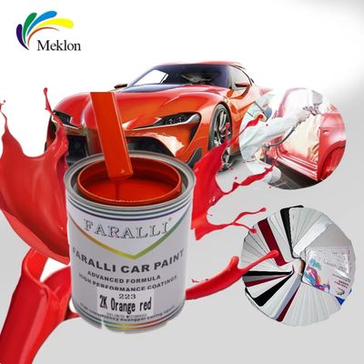 สีรถสีแดงนําเสนอสีสดใส สําหรับการซ่อมรถยนต์ การแห้งเร็วเพียง 30 นาที