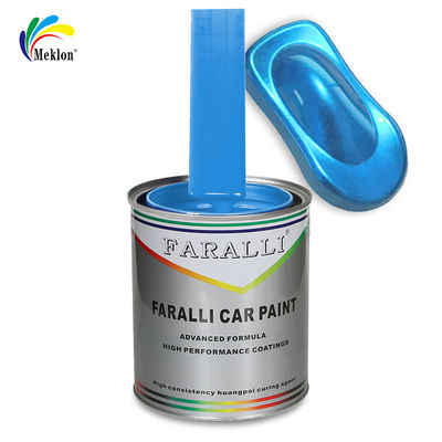 1K ฝนแข็งหิมะ สีน้ําเงินกระจ่าง สีแอคริลิคแข็ง สีรถยนต์สําหรับการซ่อมรถยนต์มือสอง