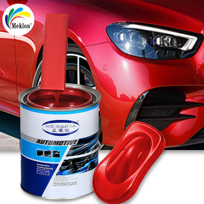 1K Red Car Refinish Paint ทีมงานการวิจัยและการผลิตอิสระที่มีแผนภูมิ Masterbatch และการ์ดสี