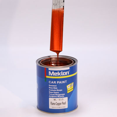 รถยนต์ 1K Flame Copper Pearl Acrylic Liquid Coating การใช้งานง่าย ระบบผสมสีรถยนต์ โรงงานราคาปลีกสําหรับ