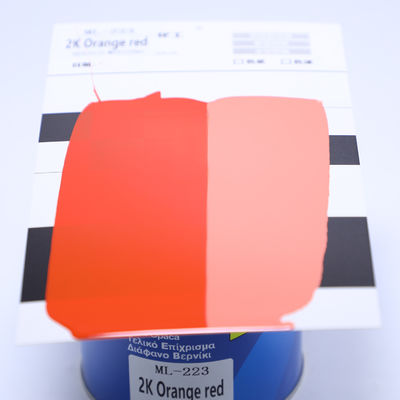 การปรับระดับดี 2K ส้มแดง สีโลหะรถยนต์ สีอะคริลลิก สเปรย์เคลือบเหลว