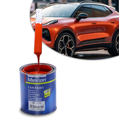การปรับระดับดี 2K ส้มแดง สีโลหะรถยนต์ สีอะคริลลิก สเปรย์เคลือบเหลว