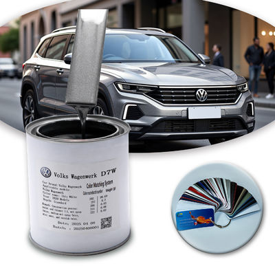 Volkswagen 7DW สีรถสีเงิน ผิวเคลือบเหลว 1Lx12 1-3 ปี