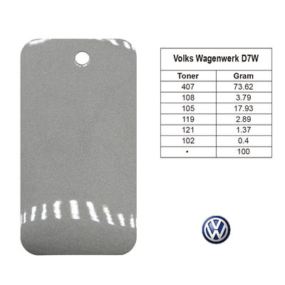 Volkswagen 7DW สีรถสีเงิน ผิวเคลือบเหลว 1Lx12 1-3 ปี