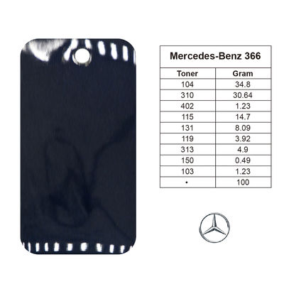 สีรถยนต์ 1K Blue Pearl Acrylic สําหรับ Mercedes-Benz DB366 สูตรน้ําที่เป็นมิตรต่อสิ่งแวดล้อม