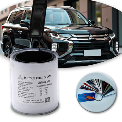 สีพ่นรถยนต์แต่งพิเศษ MITSUBISHI X03 1K Black Pearl สีอะคริลิค เหมาะสำหรับสภาพอากาศสุดขั้วและสภาพถนนที่ซับซ้อน