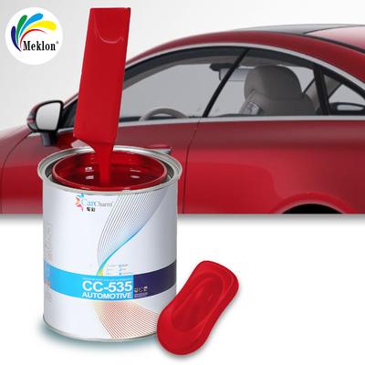 สีรถยนต์อาชีพที่มีประสิทธิภาพสูง การแห้งเร็ว สีรถยนต์แอคริลิกสีแดงบริสุทธิ์ คลาสสิค