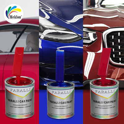 การแห้งอย่างรวดเร็วและมีประสิทธิภาพ สีโลหะสีน้ําเงินเข้ม ที่ตรงกับสีโรงงานเดิม สําหรับการสเปรย์สีรถ