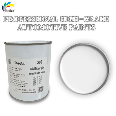 Meklon สีรถสีขาวความบริสุทธิ์สูง - ผิวเคลือบด้วยธาตุอะคริลิค VOC ต่ํา