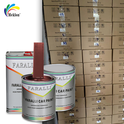 สีรถยนต์ประสิทธิภาพสูงสีแดง สำหรับงานซ่อมสีรถยนต์ เคลือบสีรถยนต์ ผงทองแดง สีรถยนต์ ระยะเวลาการแห้ง 2-3 ชั่วโมง