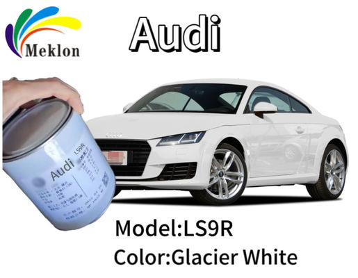 สถานะไม่อันตราย พร้อมผสมสีรถยนต์ กันความชื้น Audi Glacier สีขาว