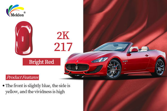 สีออโต้สีแดงสดใส ไม่กลิ่น ทนทานแอลคาลีได้หลายประการ