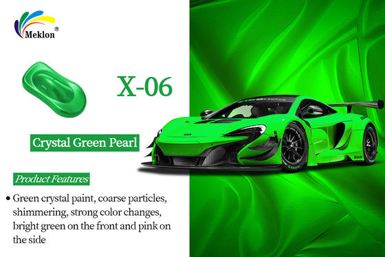 1K Crystal Green Pearl Paint ผลงานดีมาก Auto Refinish ร่างรถ