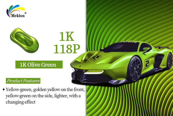 1K Oliver Green Anti-Corrosion Customized 2K Solid Color Auto Varnish สีรถยนต์