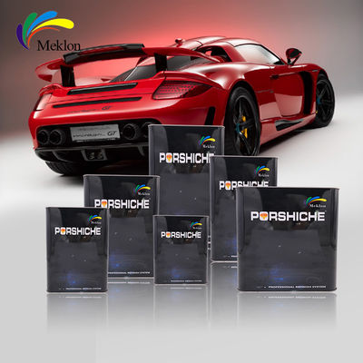 สีรถยนต์สีแดงสดใส ทนความร้อน ไม่เป็นพิษ เคลือบเงาชั้นบนสุด ทนทานต่อการซีดจาง สีรถยนต์สำหรับยานยนต์