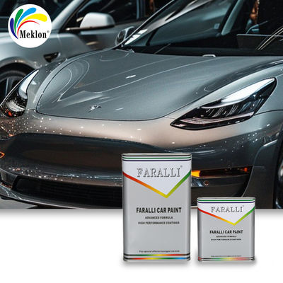 สีเหลวสีขาวกระจ่างสูง เพชรสีเหลืองสีม่วงสีเหล็กสีสีสีสีสีรถสี 2K สีที่แข็งแรง