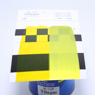 1K ความสามารถสูง สีรถสีสีเขียวมะกอก สารสกัดเหลวสําหรับสเปรย์สีอะคริลิกที่มีลักษณะเป็นผง