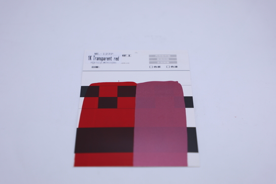 สีรถยนต์สีแดงโปร่งใสทนทานพิเศษ และทนต่อรอยขีดข่วน, ป้องกันรังสียูวี และคุ้มค่าสำหรับงานซ่อมสีรถยนต์และการปรับแต่ง