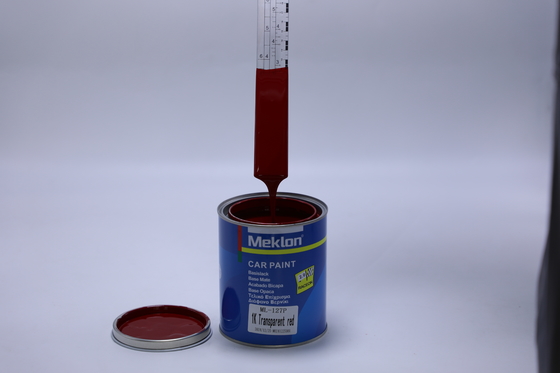 สีรถยนต์สีแดงโปร่งใสทนทานพิเศษ และทนต่อรอยขีดข่วน, ป้องกันรังสียูวี และคุ้มค่าสำหรับงานซ่อมสีรถยนต์และการปรับแต่ง