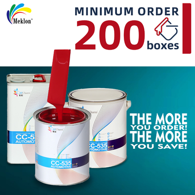 สีรถยนต์อาชีพที่มีประสิทธิภาพสูง การแห้งเร็ว สีรถยนต์แอคริลิกสีแดงบริสุทธิ์ คลาสสิค