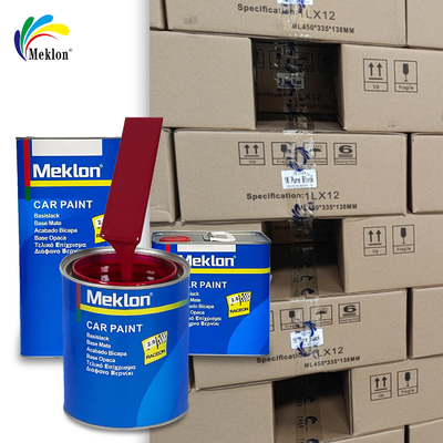 สีรถยนต์ 1K2K พร้อมพลังแสดงออกสูงและการปกปิดสูง สีแดงเข้มสำหรับรถยนต์