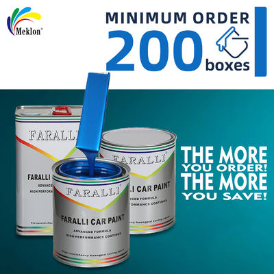 สีซ่อมรถยนต์สีน้ำเงินสดใส ทนทานต่อการสึกหรอและทนทานต่อรังสียูวี