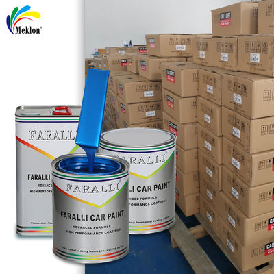 สีซ่อมรถยนต์สีน้ำเงินสดใส ทนทานต่อการสึกหรอและทนทานต่อรังสียูวี