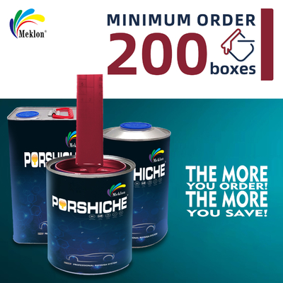 การซ่อมแซมและการทาสีรถยนต์สีแดงสีสว่างสูง สะดวกต่อสิ่งแวดล้อมและ VOC ต่ํา