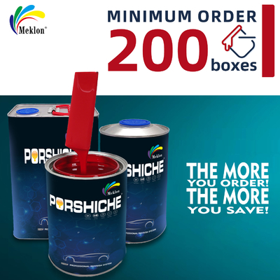 สีรถยนต์แดง Meklon แห้งเร็ว - เงางามสูง ทนทานต่อรังสียูวี