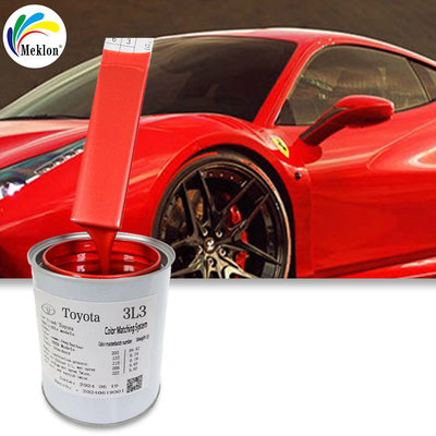 3L3 สีรถยนต์สีแดงเข้ม มุกร - สีกระจ่างสูง และทนต่อรอยขีดข่วน