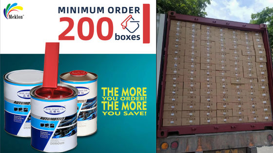 1K Red Car Refinish Paint ทีมงานการวิจัยและการผลิตอิสระที่มีแผนภูมิ Masterbatch และการ์ดสี