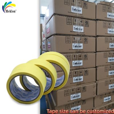 เทปกาวย่นสำหรับพ่นสีรถยนต์ไม่ทิ้งคราบกาวและทำความสะอาดง่าย