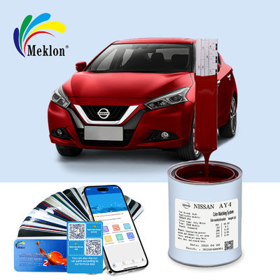 สีแดงสีชมพู สีรถยนต์ผสมพร้อม ทนทานต่อการสวมกัน กัน UV