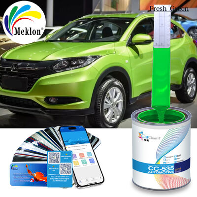 สีรถสีสีเขียวสดใส ไม่อันตราย ทนต่ออากาศ สีสเปรย์รถสีผสมพร้อม