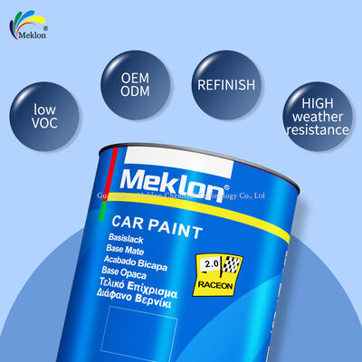 Meklon Emerald Yellow Refinish Acrylic Liquid Coating Car Paint สําหรับการใช้สเปรย์และซ่อมรถ