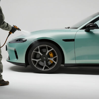 สีอะคริลิครีฟินิชรถยนต์เรซิ่นอะคริลิกมุกเขียวทนต่อรอยขีดข่วน VOC ต่ำ สำหรับซ่อมแซมยานยนต์