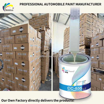 สีอะคริลิครีฟินิชรถยนต์เรซิ่นอะคริลิกมุกเขียวทนต่อรอยขีดข่วน VOC ต่ำ สำหรับซ่อมแซมยานยนต์