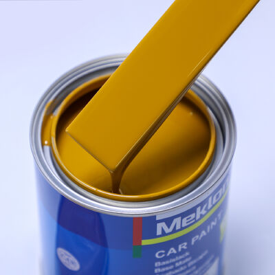 สีอะคริลิคเคลือบเงาสำหรับรถยนต์ 2K สีเหลืองโคลน สำหรับพ่นเคลือบเงา สีรถยนต์สำหรับซ่อมแซมและปรับปรุงรถยนต์