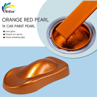 Orange Red Pearl High Hiding Power Scratch Resistant Refinish Car Paint for Automotive Repair