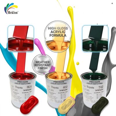 สีรถยนต์อะคริลิคที่กระจ่างสูง และทนต่ออากาศ เหมาะสําหรับขายปลีก