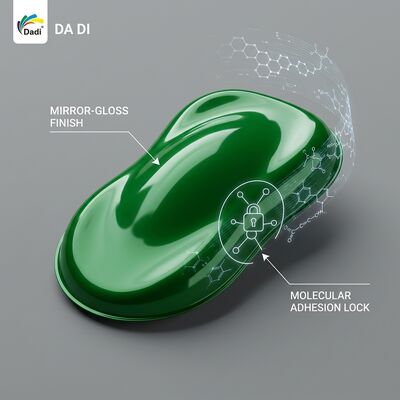 สีรถสีเขียว ผนังบน พร้อมอุปกรณ์ที่พัฒนา