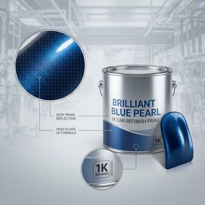 สีพ่นรถยนต์ Brilliant Blue Pearl High Gloss พร้อมอุปกรณ์เสริมรถยนต์ ผู้ผลิตชาวจีนจัดหาสีรถยนต์คุณภาพสูงและทนทานโดยตรง