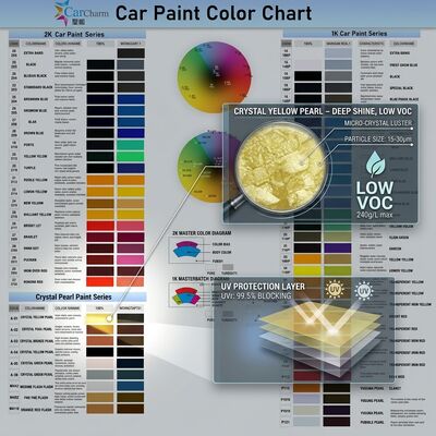 การซ่อมแซมรถยนต์ สีรถยนต์ สีเหลืองเพชรสุกร สีรถยนต์