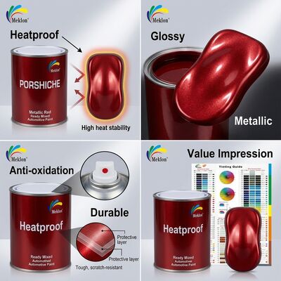 สีรถยนต์สีแดงทนทาน กันความร้อน สีรถยนต์สีแดงโลหะ